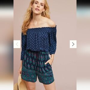 Anthropology Kaleo Off The Shoulder Romper - L- NWT